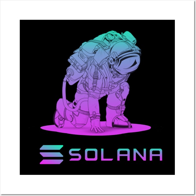 Solana crypto Coin Crypto coin Crypto coin Crytopcurrency Wall Art by JayD World